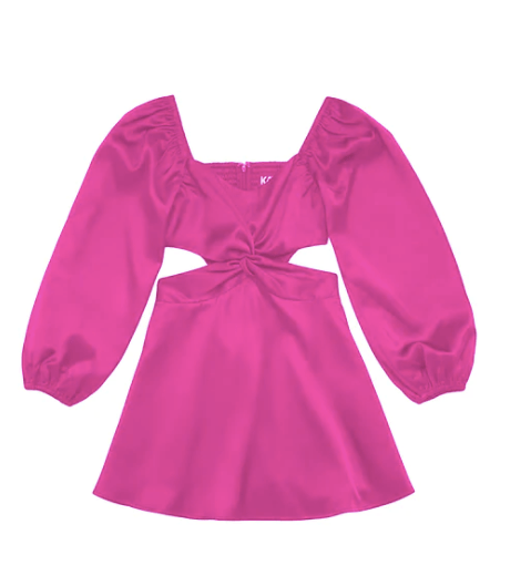 KatieJ Ari Tween Dress in Shocking Pink - Estilo Boutique