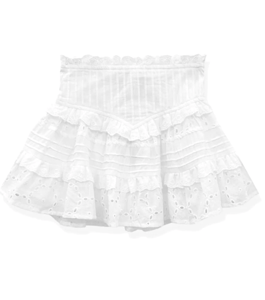 KatieJ Tween Willow Skirt in White - Estilo Boutique