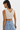 Lamarque Estrella Leather Vest Top in Bone - Estilo Boutique