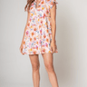 Lavender Brown Hope Mini Dress in Fuschia Multi - Estilo Boutique