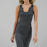 LNA Gaia Seam Dress in Black Olive - Estilo Boutique