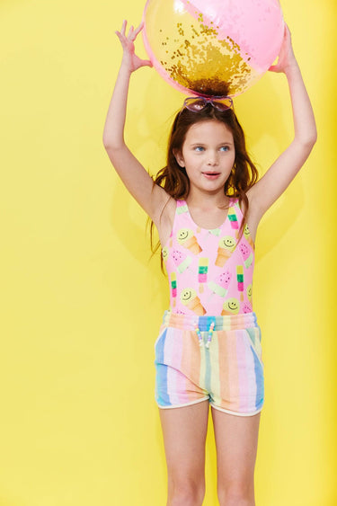Lola and the Boys Happy Cones Swimsuit in Pink - Estilo Boutique