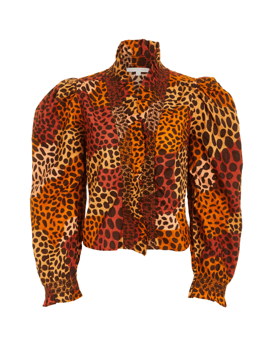 Love the Label Zuri Top in Dotted Leopard - Estilo Boutique