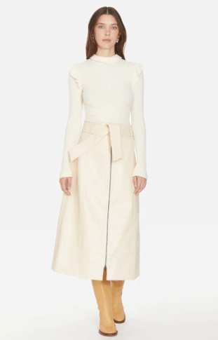 Marie Oliver Greenwich Skirt in Sand - Estilo Boutique