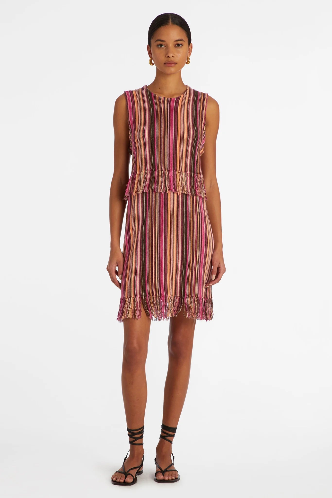 Marie Oliver Kenyon Dress in Meadow Stripe - Estilo Boutique