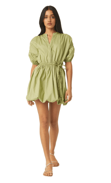 Misa Olivia Dress in Olive Poplin - Estilo Boutique