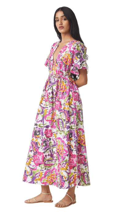 Misa Setareh Dress in Floral Splash - Estilo Boutique