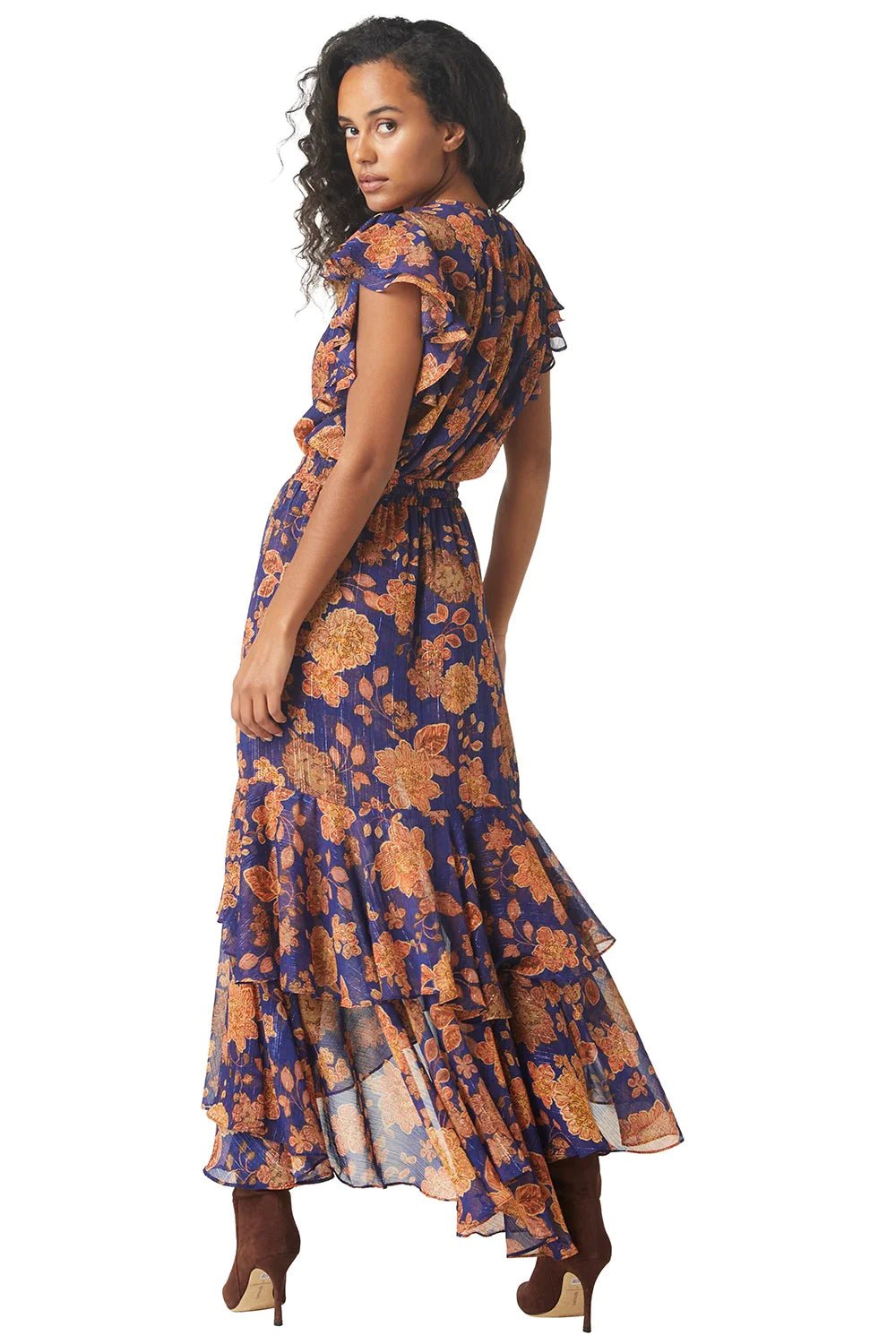 Misa Seva Skirt in Marigold Flora - Estilo Boutique