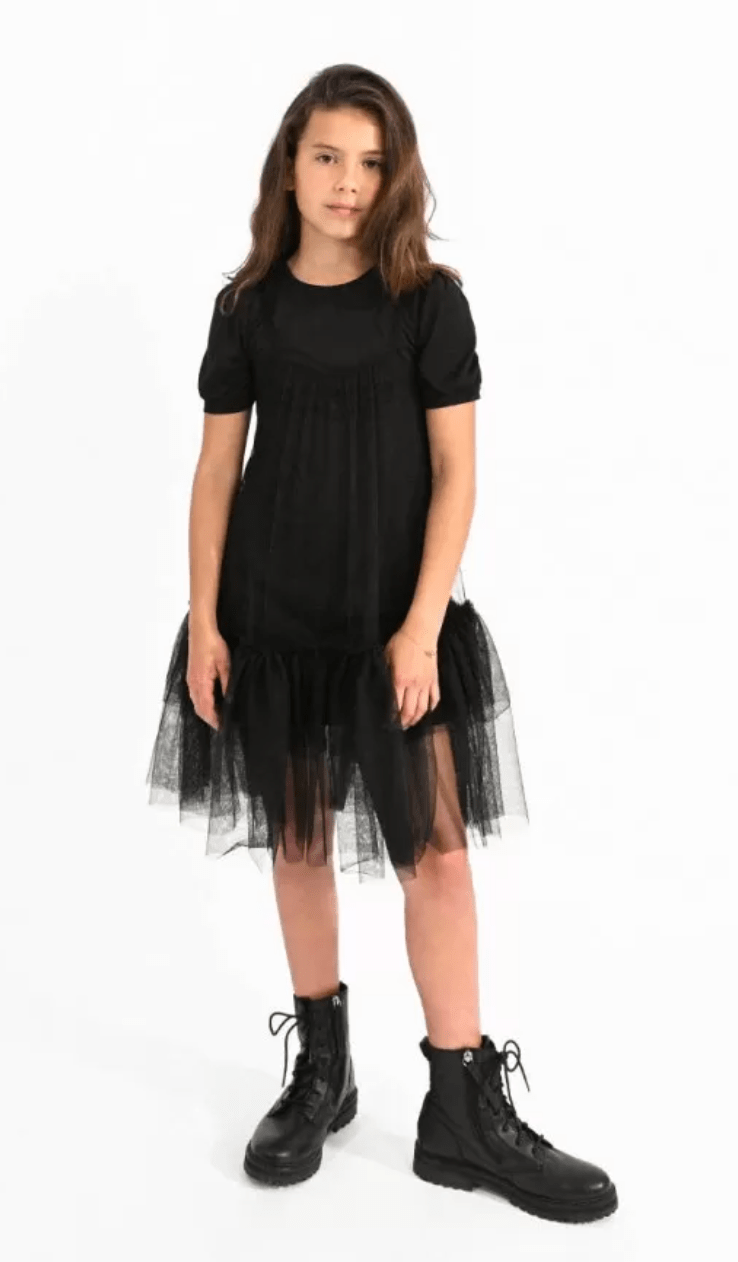Molly Bracken Dress with Tulle and Gathers - Estilo Boutique