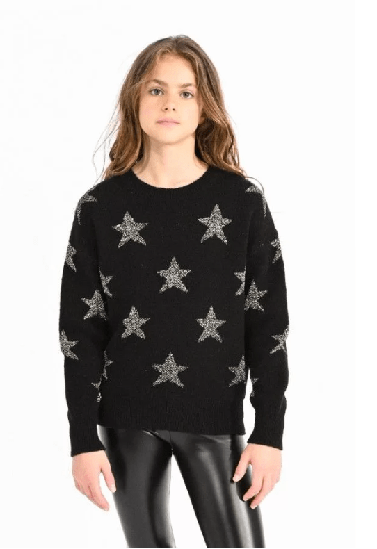 Molly Bracken Girls Knitted Star Sweater - Estilo Boutique