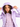 Molly Bracken Hooded Puffer Jacket in Purple - Estilo Boutique