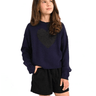Molly Bracken Sweater with Large Sequin Heart Pattern - Estilo Boutique