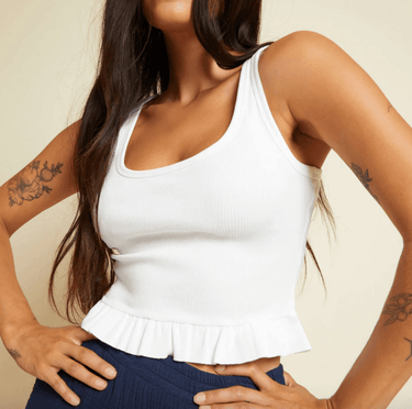 Nation Langley Tank in White - Estilo Boutique
