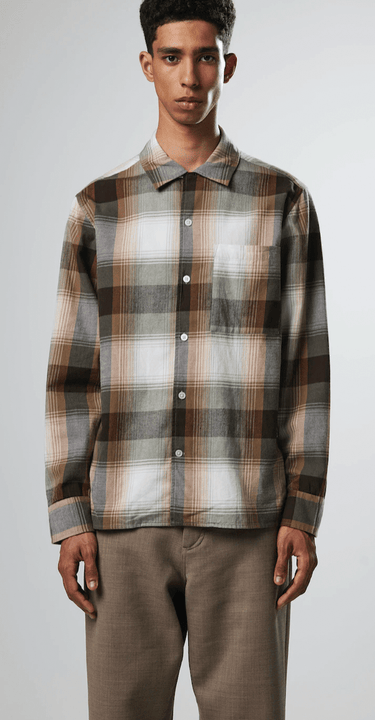 NN07 Julio Shirt in Khaki Stripe - Estilo Boutique