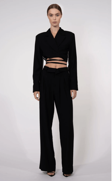 Nonchalant Cade Crop Jacket in Black - Estilo Boutique