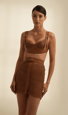 Nonchalant Kaiden Skirt in Honey - Estilo Boutique