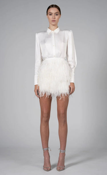 Nonchalant Troy Top in White - Estilo Boutique