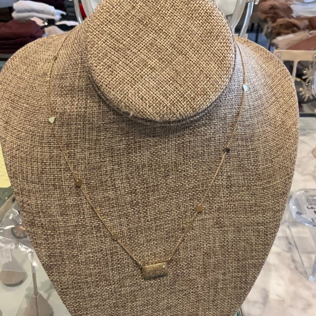 Paula Rosen heart diamond tag necklace - Estilo Boutique