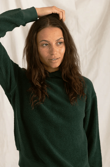 Perfect White Tee Reese Hoodie in Pine - Estilo Boutique