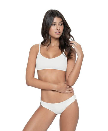 Pilyq Swim Basic Ruched Bottoms - Estilo Boutique