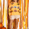 Queen of Sparkles Neon Orange Turkey Sweatshirt - Estilo Boutique