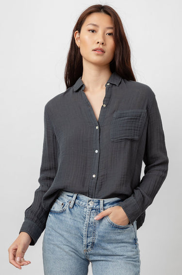 Rails Ellis Shirt in Washed Black - Estilo Boutique