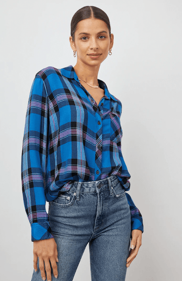 Rails Hunter Shirt in Cobalt Magenta - Estilo Boutique
