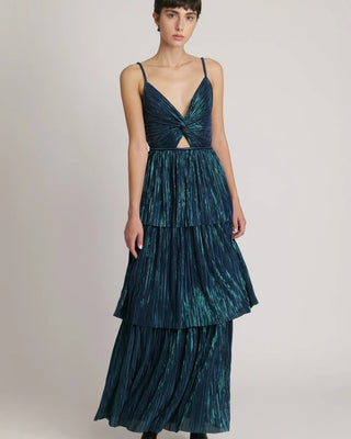 Sabina Musayev Doris Dress in Dark Ocean - Estilo Boutique