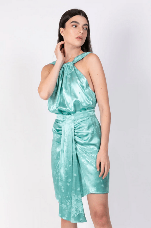 Sabina Musayev Orca Skirt in Mint - Estilo Boutique