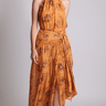 Sabina Musayev Patina Skirt in in Orange Print - Estilo Boutique