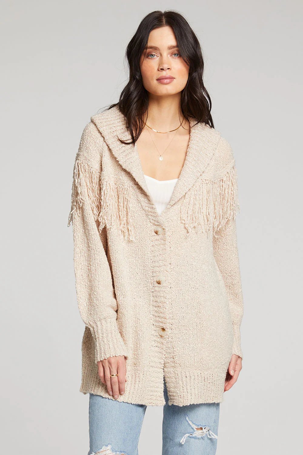 Saltwater Luxe Aura Sweater in Natural - Estilo Boutique