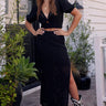 Saltwater Luxe Suzie Midi Skirt in Black - Estilo Boutique