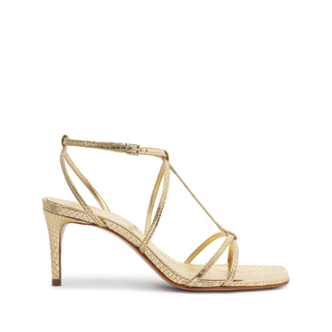 Schutz Adriana Heels in Gold - Estilo Boutique