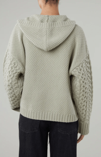 Still Here Dakota Zip Sweater in Sage - Estilo Boutique