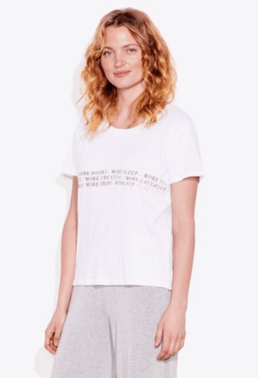 Sundry More Love Tee in White - Estilo Boutique