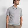 Theory Bron Polo Shirt in Grey Multi - Estilo Boutique