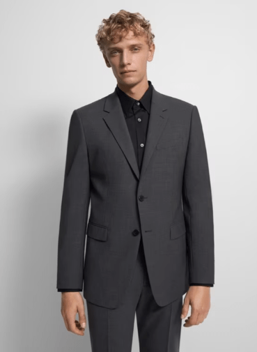 Theory Chambers Blazer in Charcoal - Estilo Boutique