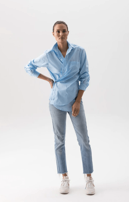 WEARCISCO The Men's Shirt in Sky Blue Paper Cotton - Estilo Boutique
