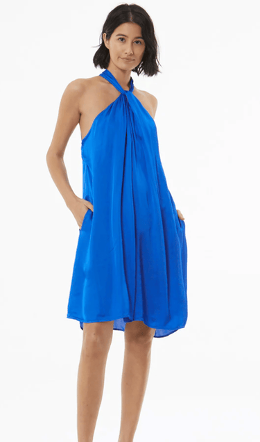Young Fabulous & Broke Grady Dress in Ocean - Estilo Boutique