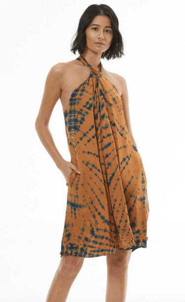 Young Fabulous & Broke Grady Dress in Ocean Tiger Eye - Estilo Boutique