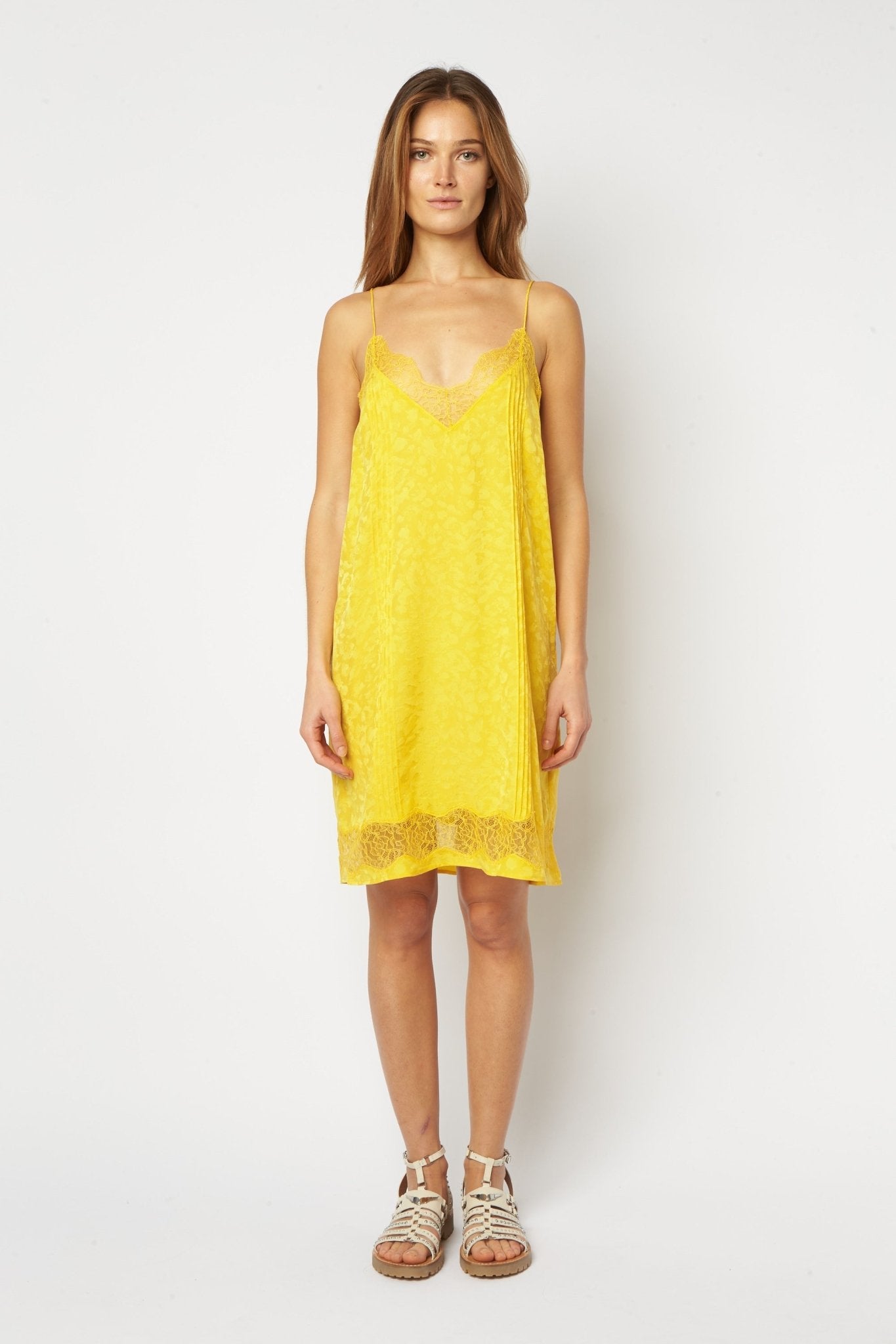 Crystal Silk Jacquard Dress for Women - Sun - Size: M - Zadig&Voltaire Crystal Silk Jacquard Dress for Women - Sun - Size: M - Zadig&Voltaire