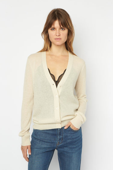 Zadig & Voltaire Kali Cardigan in Light Sugar - Estilo Boutique