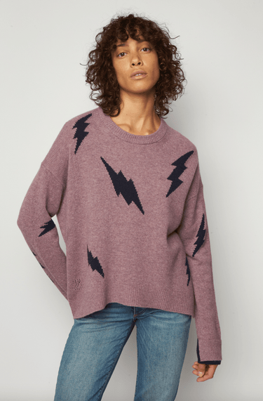 Zadig & Voltaire Markus WS Flashlights Sweater in Lilas - Estilo Boutique