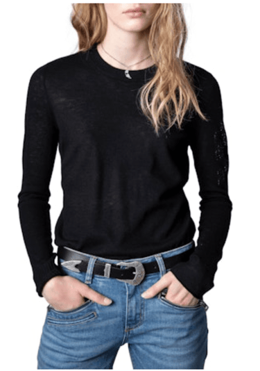 Zadig & Voltaire Miss Arrow Sweater in Noir - Estilo Boutique