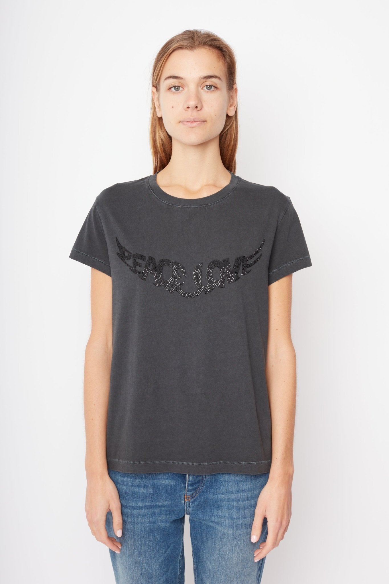 Zadig Voltaire Peace Love Shirt in Carbone