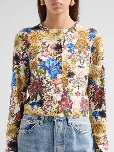 Alice + Olivia Carson Cardigan in Fallen Petals