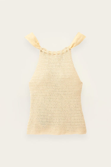 ba&sh Cedr Crochet Halter Top in Multicolored