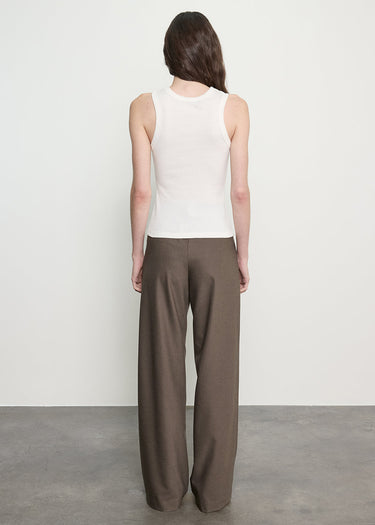 Enza Costa Cashmere Rib Tank in Off White