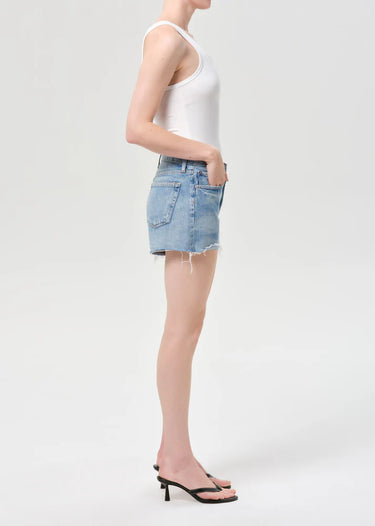 Agolde Parker Vintage Cut Off Short In Post