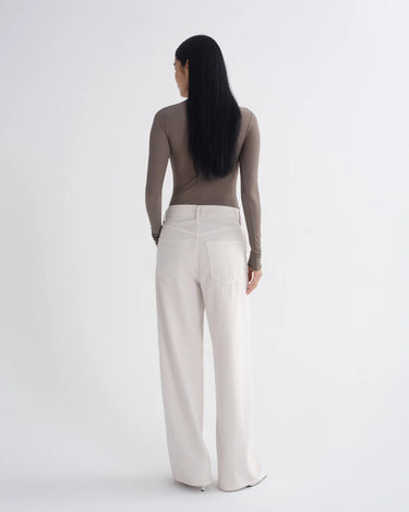 Agolde Low Curve Utility Jean Flyweight in Bone